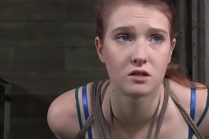 Tied all over bdsm sub sex toy penetrated