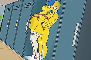 Anal Housewife Marge Moans With Wonder As Hot Cum Fills Her Botheration And Squirts In All Directions / Hentai / Uncensored / Cartoons / Manga