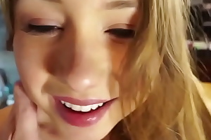 Hottie blond stepdaughter taylor sands wears her mom's clothes to seduce her step father pov