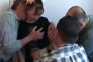 Amateur Venerable Russians Group-sex Youthful Brunette Pet
