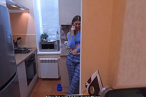 Stepmom gets cum bent over for stepson's silence