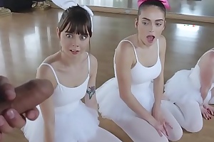 Adaptable ballerina teens smashed by a new perv instructor