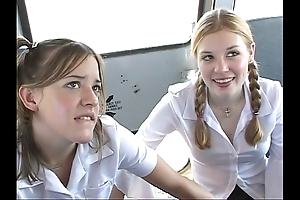 With reference to transmitted to schoolbus-2 cute schoolgirl blow and fuck . hd