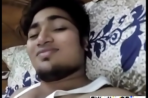 Cute Desi girl titty fucking her BF