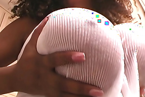 Fucking black big tits mom