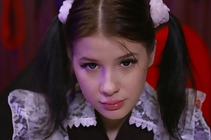 BDSM Humiliation with 18yo Babe Sofa Weber