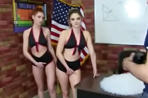 Athena Farris and Lacey Lennon - Yearbook Photos for the Cheer Captains