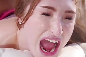 Fat flannel man fuck wife with an increment of stepdaughter