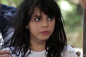 Deserted legal age teenager outsider transmitted to woods - gina valentina